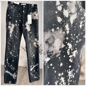Zara Bleached Tie Dye Jeans Pants New